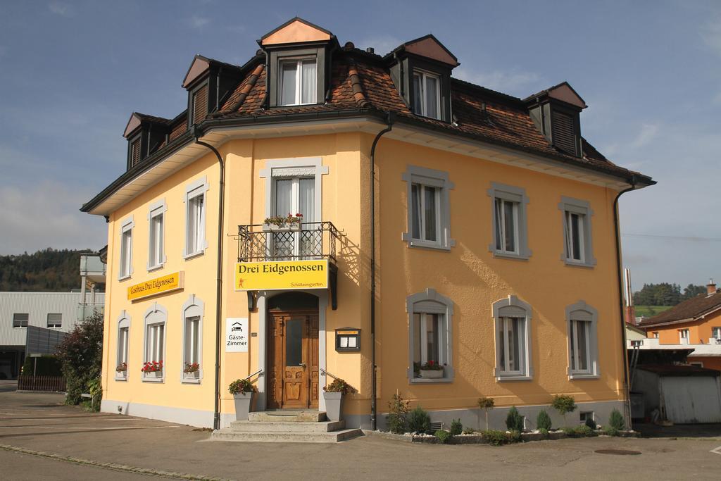 Gasthaus Drei Eidgenossen Bischofszell Bagian luar foto